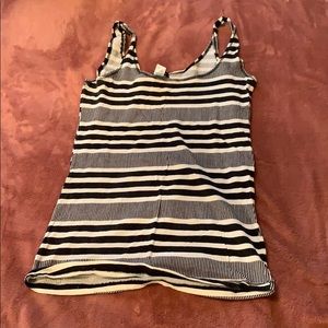 Black and white tank top
